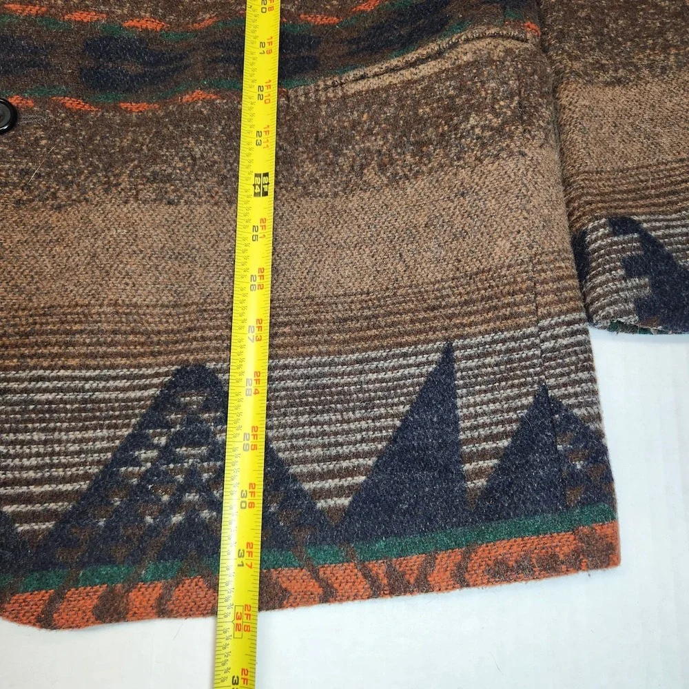 Vintage Falcone 44L Southwestern Blazer Wool USA Union Made Western 90s